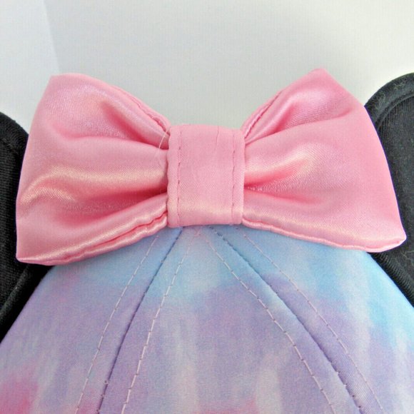 Disney Minnie Mouse Hat Tie Dye Cap Multi Color Snapback Limited Edition - Picture 7 of 11